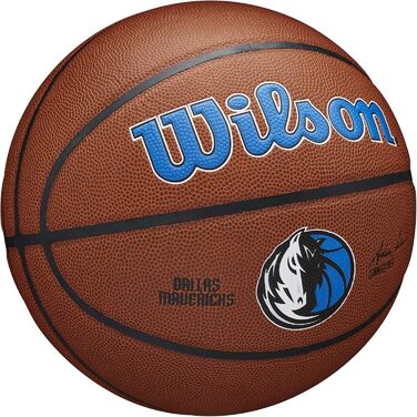 Баскетбольний м'яч Wilson NBA Team Dallas Mavericks, розмір 7, композитний, унісекс-дорослий