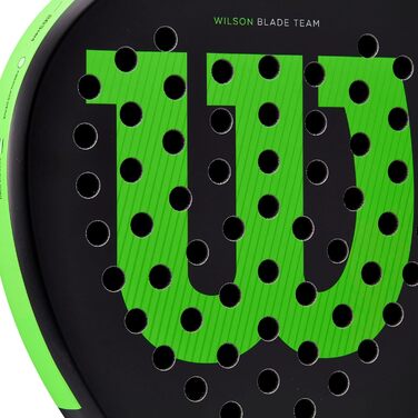 Падельна ракетка Wilson Blade Team v2, скловолокно/EVA, 370 г, чорна/неонова зелена