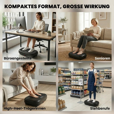 Віброплатформа з 120 рівнями інтенсивності, 5 програмами, пультом дистанційного керування та LED-дисплеєм для нарощування м'язової маси, чорного кольору