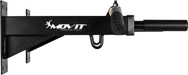 Професійний турнік MOVIT для стіни, до 350 кг, 4 нековзкі ручки XXL Softgrip, 2 кріплення для аксесуарів, сертифікований, білий або чорний, турнік для підтягувань