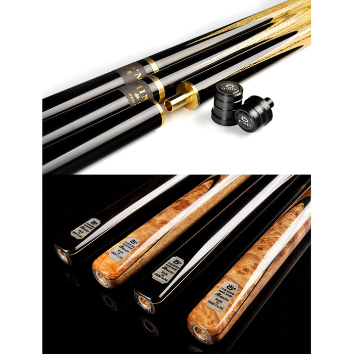 Професійний набір для більярду HIOD Ash Snooker Pool, 57 дюймів, 19 Oz, жовтий, наконечники 11.5mm