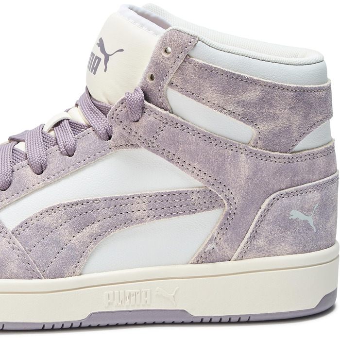 Кросівки PUMA Rebound Layup Mid для жінок, 42 EU, сірий, сливовий, білий, Ah25