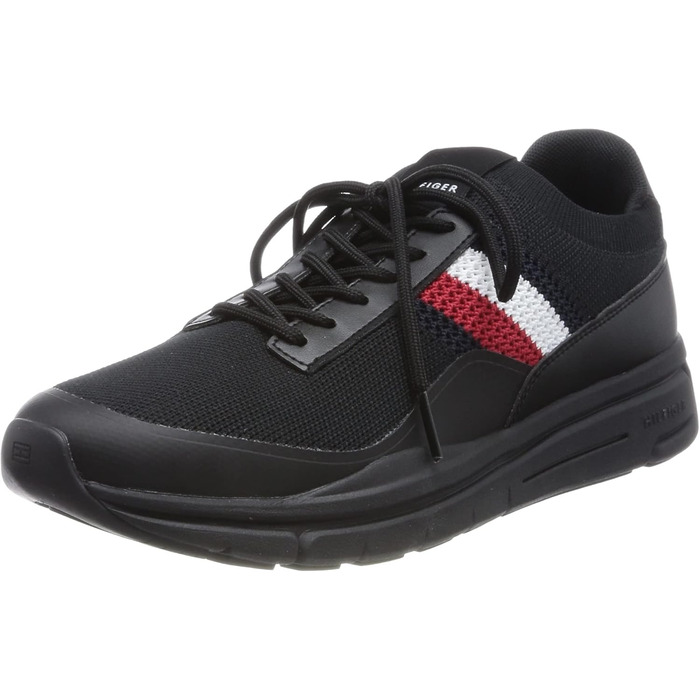 Кросівки Tommy Hilfiger чоловічі Runner Knit, чорні (45 EU)