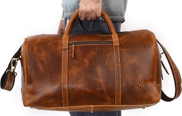 Чоловіча дорожня сумка KomalC з екошкіри: спортивна, для подорожей, на вихідні, у фітнес-зал