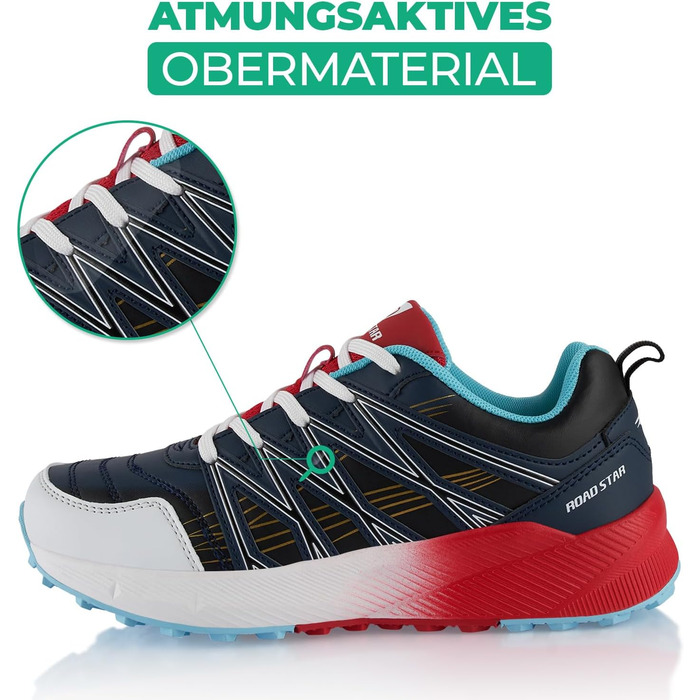 Черевики для трекінгу та трейлраннінгу для жінок та чоловіків. Чорні та червоні, розмір 41 EU. Дихаючі туристичні черевики.