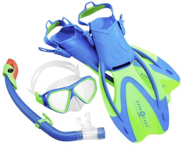 Набір для дайвінгу Aqua Lung Sport La Costa Junior Pro для дітей (маска, трубка, ласти) з сумкою - 32-35 Aqua