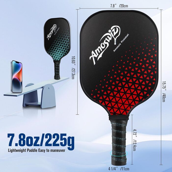 Набір ракет для піклболу, скловолокно, 4 шт.