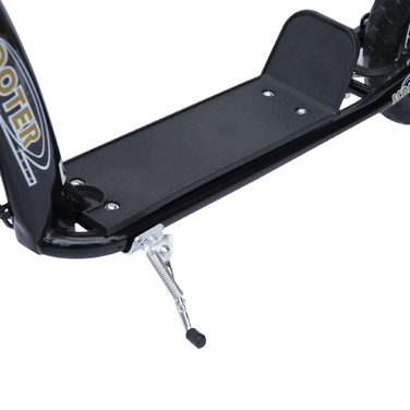 Дитячий самокат HOMCOM Kickscooter 12 дюймів із заднім гальмом, регульований по висоті самокат чорного кольору, міцна сталь та EVA, ідеально підходить для дітей