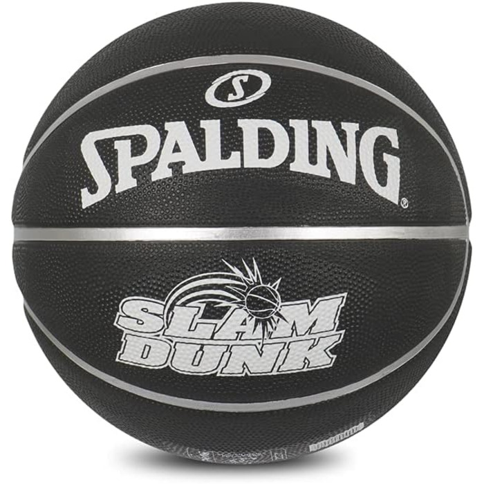 Баскетбольний м'яч Spalding Dunk Black для чоловіків, офіційний розмір 7, без насоса