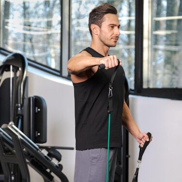 Набір еспандерів Gymtek 5 Fitnessband: стрічки, петлі для ніг, дверний анкер, сумка – для фітнесу та тренувань