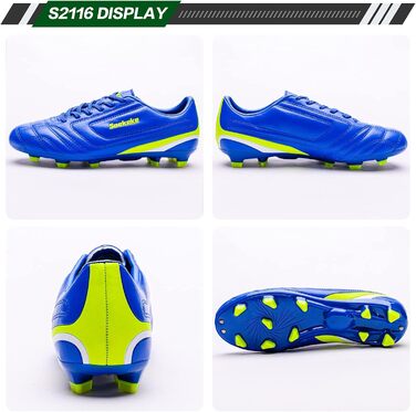 Дитячі футбольні бутси FG для хлопчиків та дівчаток, розмір 31 EU, S2116, блакитні