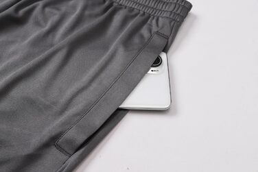 5 пар чоловічих спортивних шортів ZENGVEE з кишенями, швидковисихаючі, дихаючі, для бігу, тренувань, активного відпочинку (Outdoor), спортзалу. Кольори: чорний, сірий, темно-синій, зелений. Розмір M