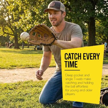 Бейсбольна рукавиця Optimum Extremer для лівші, дитяча: глибока кишеня, м'яка підкладка, захист зап'ястя