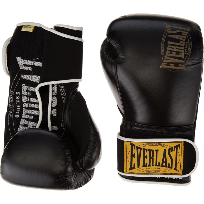 Боксерські рукавички Everlast 1910 Classic чорні 16oz, унісекс, для тренувань
