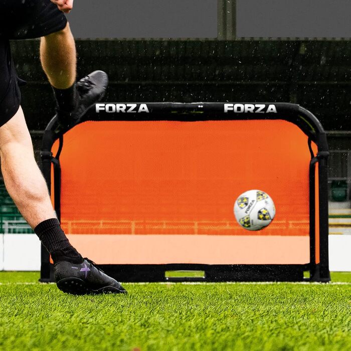Складані алюмінієві футбольні ворота FORZA 1,5x0,9 м з сумкою, помаранчеві