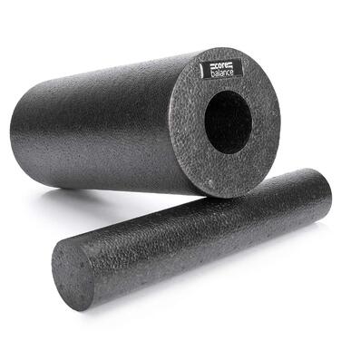 Ролик для м'язів Core Balance 2-в-1 знімний (33x15 см + 33x6 см) - масажер для спини, фітнес, йога