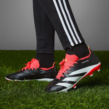Футбольні бутси Adidas Predator League для твердого поля, унісекс, 46 EU, чорний/білий/червоний