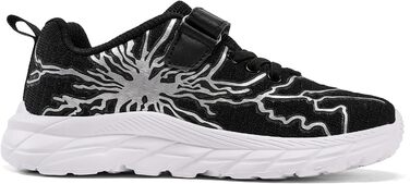 Дитячі спортивні кросівки для хлопчиків та дівчаток. Легкі, дихаючі кросівки для тенісу, бігу та фітнесу. Чорний, зелений, чорний/сірий кольори. Розмір EU 28