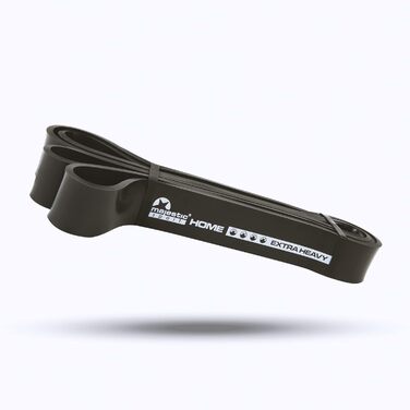 Фітнес-гумка Majestic Sport Home Band, 100% латекс, чорна (Extra Heavy, 16-39 кг)
