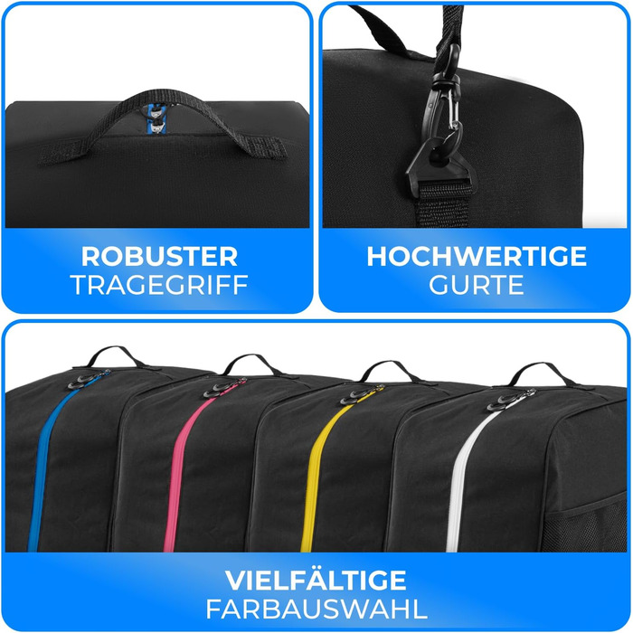 Чохол для лижних черевиків STYNGARD Cortina (38 л) - чорно-синій, з місцем для аксесуарів