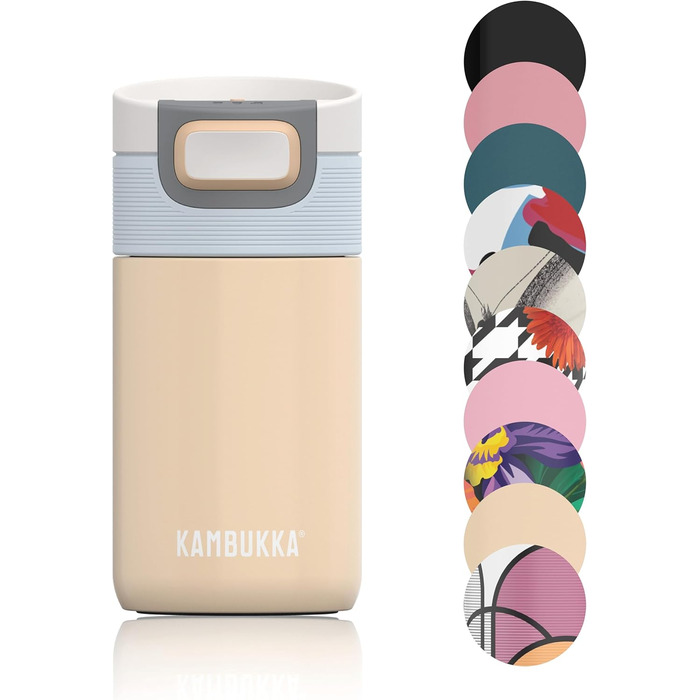 Термочашка Kambukka ETNA ICED LATTE 300 мл з нержавіючої сталі, ізольована, для кави та напоїв, герметична, тримає 5 годин гарячим і 11 годин холодним