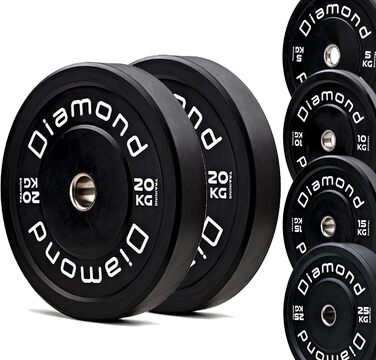 Пара олімпійських дисків G5 HT SPORT 2×20 кг, діамантове покриття, Ø50 мм, для штанг і гантелей, тренувань у спортзалі та вдома