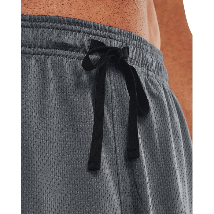 Чоловічі спортивні шорти Under Armour UA Tech Mesh дихаючі з кишенями, вільний крій, Pitch Gray, розмір XS