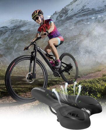 Велосипедне сідло MSDADA Gel MTB: комфортне, ергономічне, водонепроникне сідло для гірського велосипеда, BMX, шосе, міського велосипеда, спінінгу (чоловіче/жіноче)