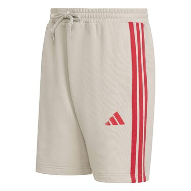 Чоловічі спортивні шорти Adidas Essential Three Stripes French Terry (розмір 4XL, колір Wonder Alumina/Pure Ruby)