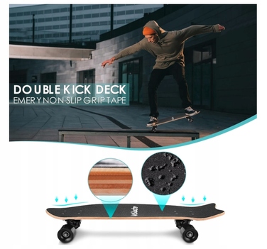 Круїзер-скейтборд Hikole 27 × 8 | Підшипники ABEC-11, універсальна модель