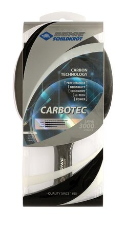 Ракетка для настільного тенісу Donic-Schildkröt CarboTec 3000 карбонова, суцільна конструкція, професійна