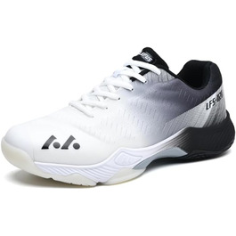 Тенісні кросівки Halle для чоловіків та жінок. Дихаючі, з антиковзкою підошвою. Підходять для бадмінтону, тенісу на ґрунті та тренувань. Розміри 36-46 EU. Білі та чорні.
