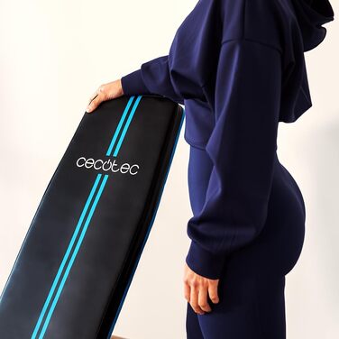 Складана тренажерна лава для преса та м'язів Cecotec Drumfit: регульований кут нахилу, LCD-дисплей, тримач для гантелей, до 130 кг