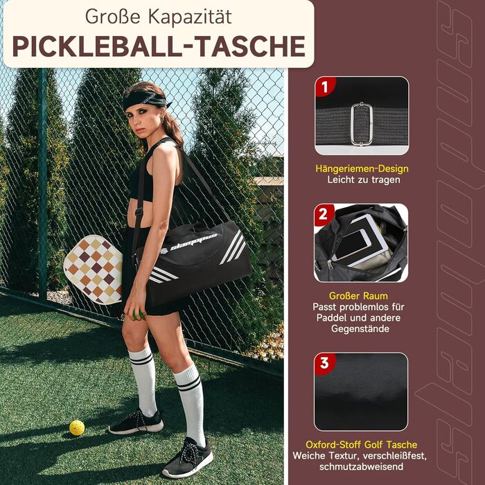 Набір для піклболу: 4 ракетки, м'ячі та сумка | Піклбол для початківців | Графіт та скловолокно