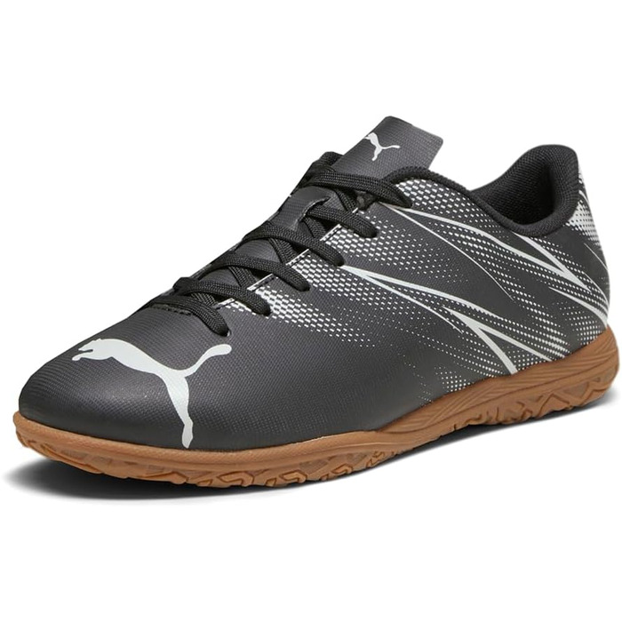 Дитячі кросівки PUMA Attacanto для занять спортом у приміщенні, 36 EU, чорний/сріблястий