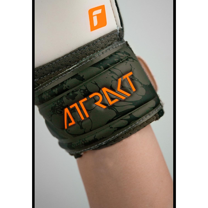 Воротарські рукавички Reusch Attrakt Solid Junior унісекс із оптимальним зчепленням, зелено-оранжеві, розмір 5