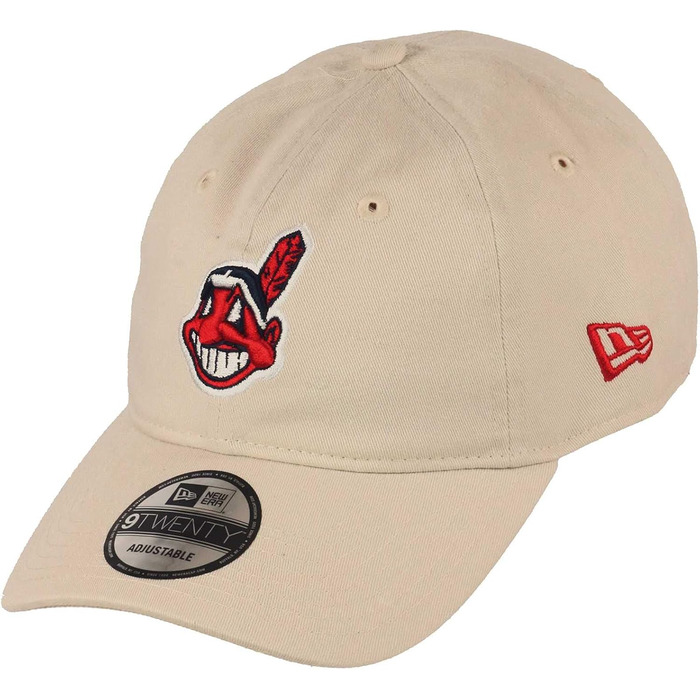 Кепка New Era Cleveland Indians Wahoo Logo 9twenty, універсальний розмір, бежевий