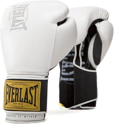 Боксерські рукавички Everlast 1910 Classic білі 16oz, унісекс, для тренувань
