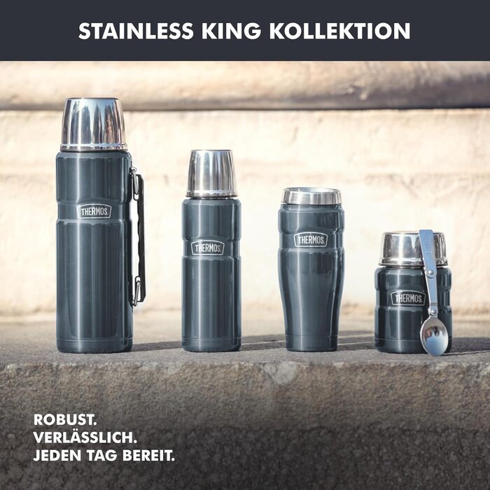 Термос STAINLESS KING із нержавіючої сталі, 0.71 л, темно-синій (Midnight Blue Polished)