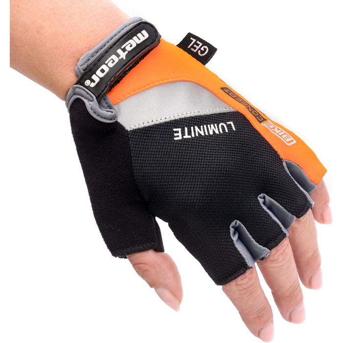 Рукавички велосипедні Meteor Radhandschuhe MTB Gel GX31 Green для чоловіків, жінок та дітей. Велосипедні рукавички для гірського велосипеда, катання, даунхілу та хайкінгу.