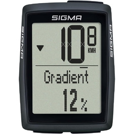 Велокомп’ютер Sigma BC 14.0 WL STS, бездротовий, з каденсом, 14 функцій, висотомір, великий дисплей, водостійкий, тривалий час роботи, гнучке кріплення