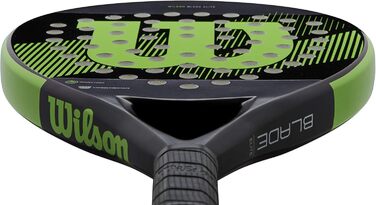 Падeль-ракетка Wilson Blade Elite, скловолокно/EVA, 365 г, чорний/зелений, WR033011U2
