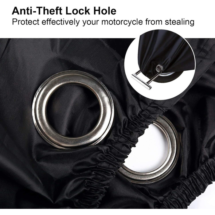Водонепроникний чохол для мотоцикла XXL 245x105x125 см Oxford, чорний, захисна накидка, гараж для мотоцикла