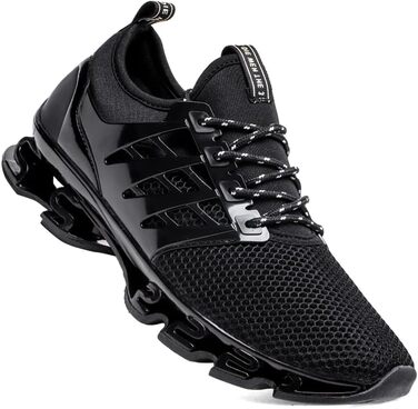 Чоловічі кросівки TSIODFO для спорту, бігу, тенісу та ходьби, чорного кольору, розмір 41.5 EU