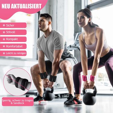 Утяжелители для ног и рук 2 шт. 0.9 кг (пара) - манжеты на лодыжки и запястья для фитнеса, бега, кардио, аэробики, розовый градиент