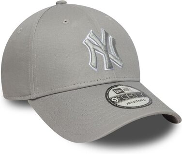 Кепка New Era 9Forty Strap Cap з вишитим логотипом New York Yankees (сіра)