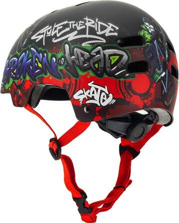 Шолом Broken Head для скейтборду, велосипеда, MTB, BMX, регульований розмір