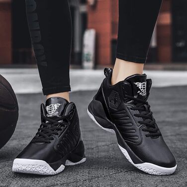 Кросівки баскетбольні чоловічі/жіночі, спортивні, для ходьби, легкі, чорні, з антиковзкою підошвою, зносостійкі