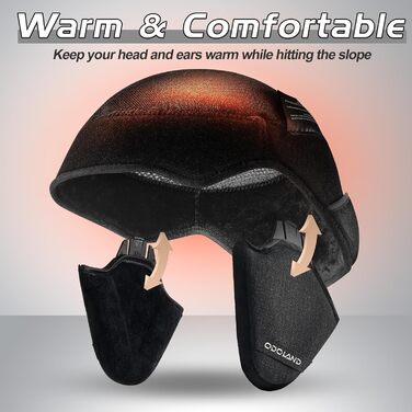 Шолом для сноуборду та гірських лиж Odoland з маскою, захист UV 400, L (59-63 см)