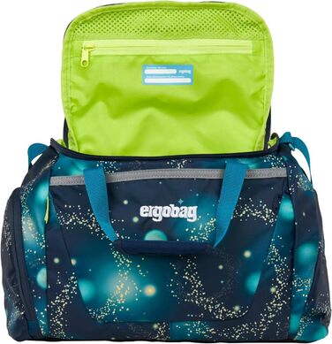 Дитяча спортивна сумка ergobag з відділенням для вологих речей, 20 л, космічний ведмідь, темно-синя